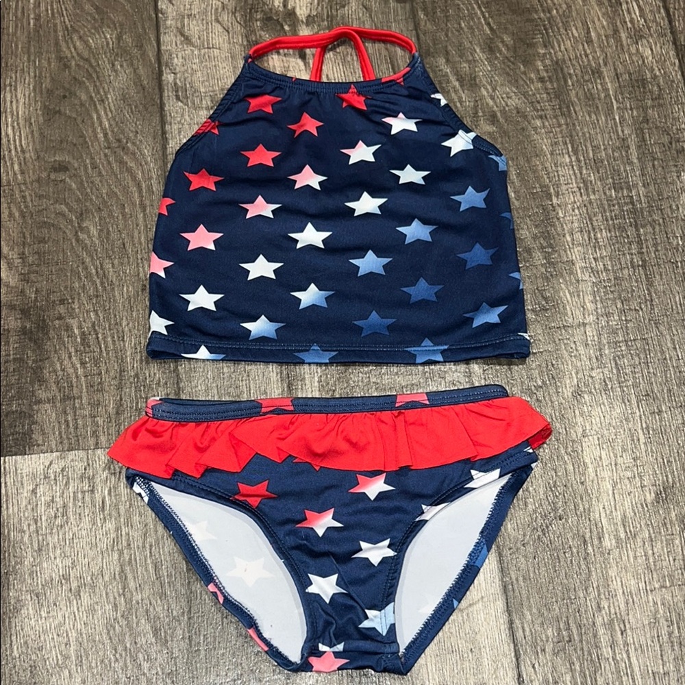 Kids Starry Swim Set - Navy and Red